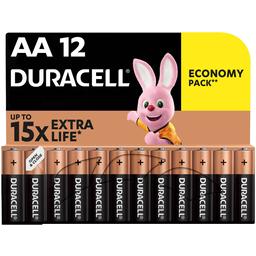 Лужні батарейки пальчикові Duracell 1,5 V АA LR6/MN1500, 12 шт. (706000)