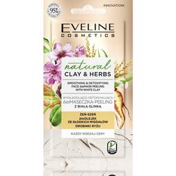 Разглаживающая bio маска-пилинг с детокс-эффектом Белая глина Eveline Natural Clay&Herbs, 8 мл (D8CHMBG)