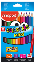 Олівці кольорові Maped Color pepsі Jumbo, 12 шт. (MP.834010)