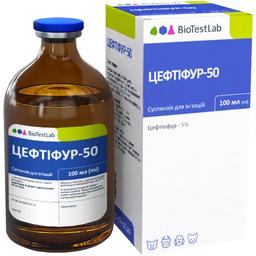 Антибактеріальний препарат широкого спектру дії BioTestLab Цефтіфур-50 100 мл
