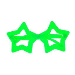 Очки карнавальные Offtop Звезды, зеленый (870175)