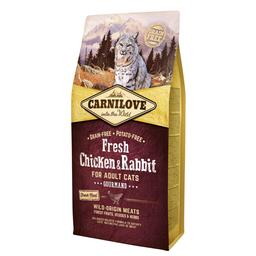 Сухой корм для взрослых кошек Carnilove Fresh Chicken & Rabbit for Adult cats, с курицей и кроликом, 6 кг