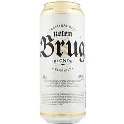 Пиво Keten Brug Blonde Elegant, светлое, 6,7%, ж/б, 0,5 л (890781)