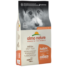 Сухий корм для дорослих собак малих порід Almo Nature Holistic Dog, XS-S, зі свіжою жирною рибою, 12 кг (723)