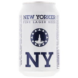 Пиво New Yorker Lager, светлое, 4,5%, ж/б, 0,33 л (878600)