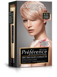 Фарба для волосся L'Oréal Paris Preference, відтінок 9.23 (Рожева платина), 174 мл (A9523300)