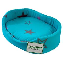 Лежак Lucky Pet №4 Макс, 46x62x14 см, бирюзовый