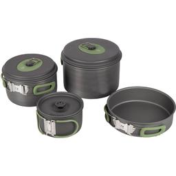 Набір посуду Bo-Camp Explorer Hard Anodized Grey/Green 4 предмети (2200244)