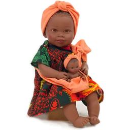Кукла Nines d`Onil Maria с малышом в оранжевой чалме, 45 см (6303)