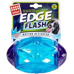 Игрушка для собак GiGwi Edge flash Регби мяч, светящийся, 15 см (2309)