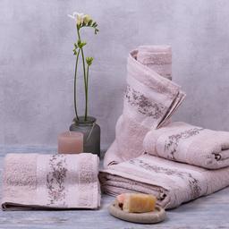 Полотенце для лица Aisha Home Ronesans, махровое, 90х50 см, розовое (5283-2111201)