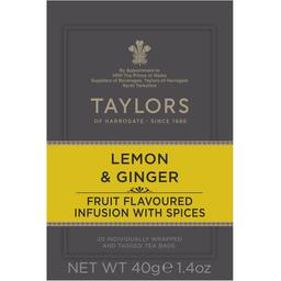 Суміш трав'яна Taylors of Harrogate Lemon & Ginger Лимон-імбир 20х2.5 г