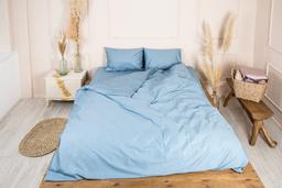 Комплект постельного белья Ecotton твил-сатин, полуторный, 210х147 см, голубой (22226)