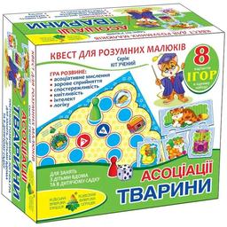 Настільна гра-квест Київська фабрика іграшок Кіт учений Асоціації Тварини