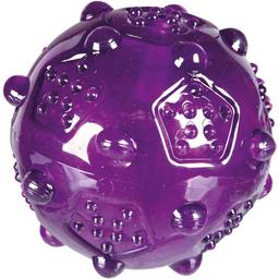 Игрушка для собак Trixie Мяч игольчатый с пищалкой, 7 см, фиолетовая