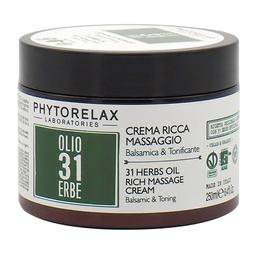 Масажний крем для тіла Phytorelax Vegan&Organic 31 Herbs Oil, 250 мл (6027291)