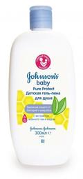 Гель-пена для купания Johnson’s Baby Pure Protect, 300 мл