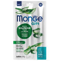 Лакомство для собак Monge Gift Dog Skin support, лосось с алое, 45 г (70085434)
