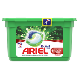 Капсули для прання Ariel Pods Все-в-1 + Екстра OXI Effect, 12 шт (81763738)