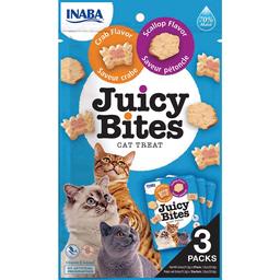 Лакомство для кошек Inaba Juicy Bites сочные снеки со вкусом гребешка и краба 33.9 г (3 шт. х 11.3 г)