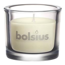 Свеча Bolsius в стекле, 9,2х8 см, молочный (880305)
