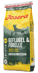 Беззерновой сухой корм для собак Josera Geflugel&Forelle, с домашней птицей и форелью, 15 кг