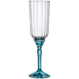 Бокал для шампанского Bormioli Rocco Florian lucent blue, 210 мл, прозрачный с голубым (199421BCG021990)