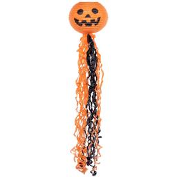 Ліхтар паперовий Yes! Fun Halloween Гарбуз із підвіскою-серпантин, 25 см (973647)