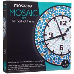 Стеклянная мозаика Mosaaro Часы круглые (MA4001)