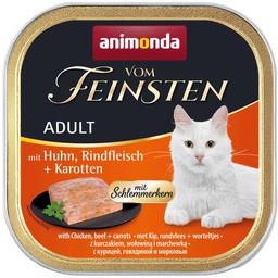 Вологий корм для котів Animonda Vom Feinsten Adult with Chicken, Beef + Carrots, з куркою, яловичиною та морквою, 100 г