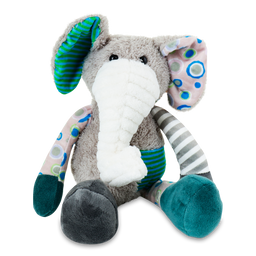Мягкая игрушка Offtop D1 Слон, серый с бирюзовым (860240)