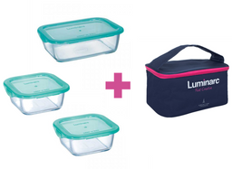 Набір контейнерів Luminarc Keep`n box із сумкою, 3 шт. (6498642)