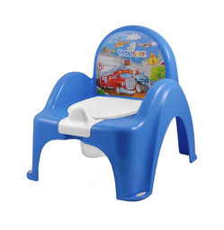 Горшок-стульчик Теga Авто, с музыкой, синий (PO-053-120)