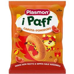 Снеки кукурудзяні Plasmon Baby Puffs з морквою та томатами, 15 г