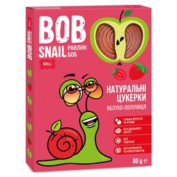 Натуральні цукерки Bob Snail Равлик Боб Яблуко та Полуниця, 60 г