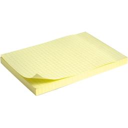 Блок паперу з клейким шаром Axent Delta 100x150 мм 100 аркушів, клітинка, жовтий (D3330-02)