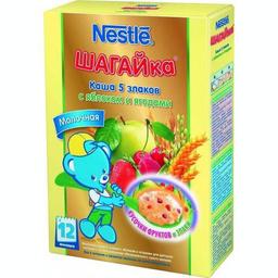 Молочная каша Nestle Шагайка 5 злаков с яблоком и ягодами 200 г