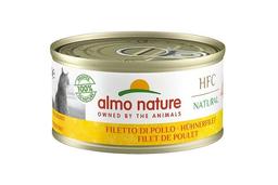 Вологий корм для котів Almo Nature HFC Cat Natural, куряче філе, 70 г (9016H)