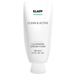 Крем пенка Klapp Clean & Active Cleansing Cream Foam, 100 мл