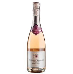 Вино игристое Baron d'Arignac Rose Demi-Sec, розовое, полусухое, 11%, 0,75 л (37341)