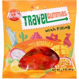 Цукерки жувальні Wawel Travel Gummies America із фруктом смаком, 80 г (925515)