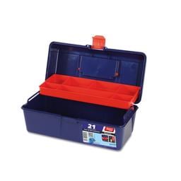 Ящик пластиковый для инструментов Tayg Box 21 Caja htas, 31х16х13 см, синий с красным (121005)