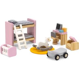 Дерев'яні меблі для ляльок Viga Toys PolarB Дитяча кімната (44036)