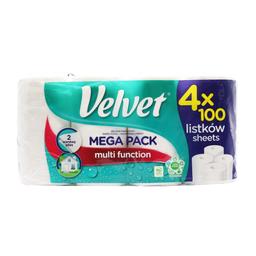 Паперові рушники Velvet Mega Pack, 4 рулони