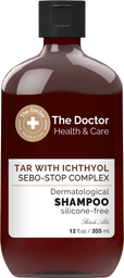 Шампунь The Doctor Health & Care Tar With Ichthyol + Sebo-Stop Complex Shampoo, 355 мл