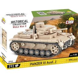 Конструктор Cobi Вторая Мировая Война Танк Panzer III, 292 детали (COBI-2712)