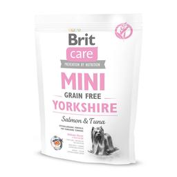 Беззерновой сухой корм для собак породы йоркширский терьер Brit Care Sensitive Grain Free Yorkshire, с лососем и тунцом, 0,4 кг