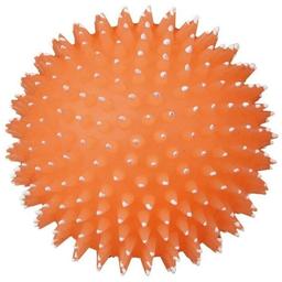 Іграшка для собак Trixie М'яч голчастий вініловий, що світиться, з пищалкою, d 10 см, в асортименті (34091)