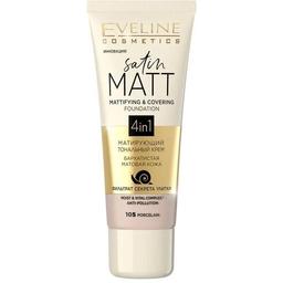 Тональний крем Eveline Cosmetics Satin Matt з матуючим ефектом відтінок 105 (Porcelain) 30 мл