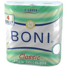 Двухслойная туалетная бумага Boni Classic, 4 рулона